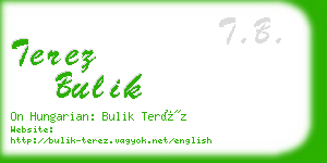 terez bulik business card